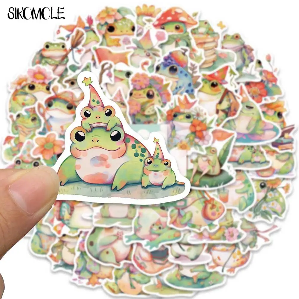 

10/30/50PCS Cartoon Juice Fat Frog Stickers Colorful Kawaii Kids DIY Travel Luggage Guitar Fridge Laptop Decals Graffiti Sticker