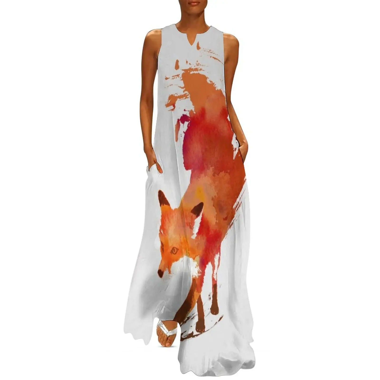 

Vulpes Vulpes Long Dress chic and elegant woman dress dress summer 2024 women summer clothes for women