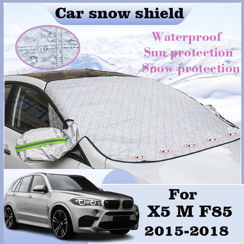 

Car Snow Cover For BMW X5 M F85 2015-2018 2016 Sunshades Sun Visor Windshield Covers Sunshade Outdoor Protection Car Accessories