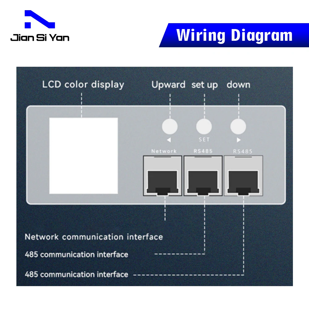 JSY1041 Intelligent PDU table head PDU electrical parameter power distribution unit rs485 modbus temperature controller