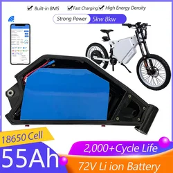 리튬 이온 배터리 팩 72v 55Ah 50Ah 550A 피크 전기 오토바이 자전거 5000w 8000w 10kw 전기 오토바이 프레임용