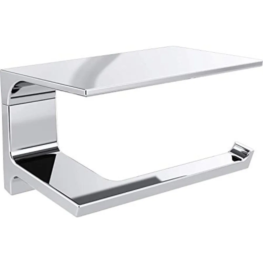 

Pivotal Toilet Paper Holder With Shelf Bathroom Accessories 79956 6.93 x 3.94 x 3.5 Inch
