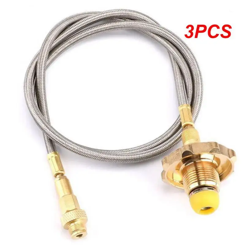 3PCS Camping Outdoor Stove Replacement Extend Tube Adapter Extended Gas Hose Extension Accessories