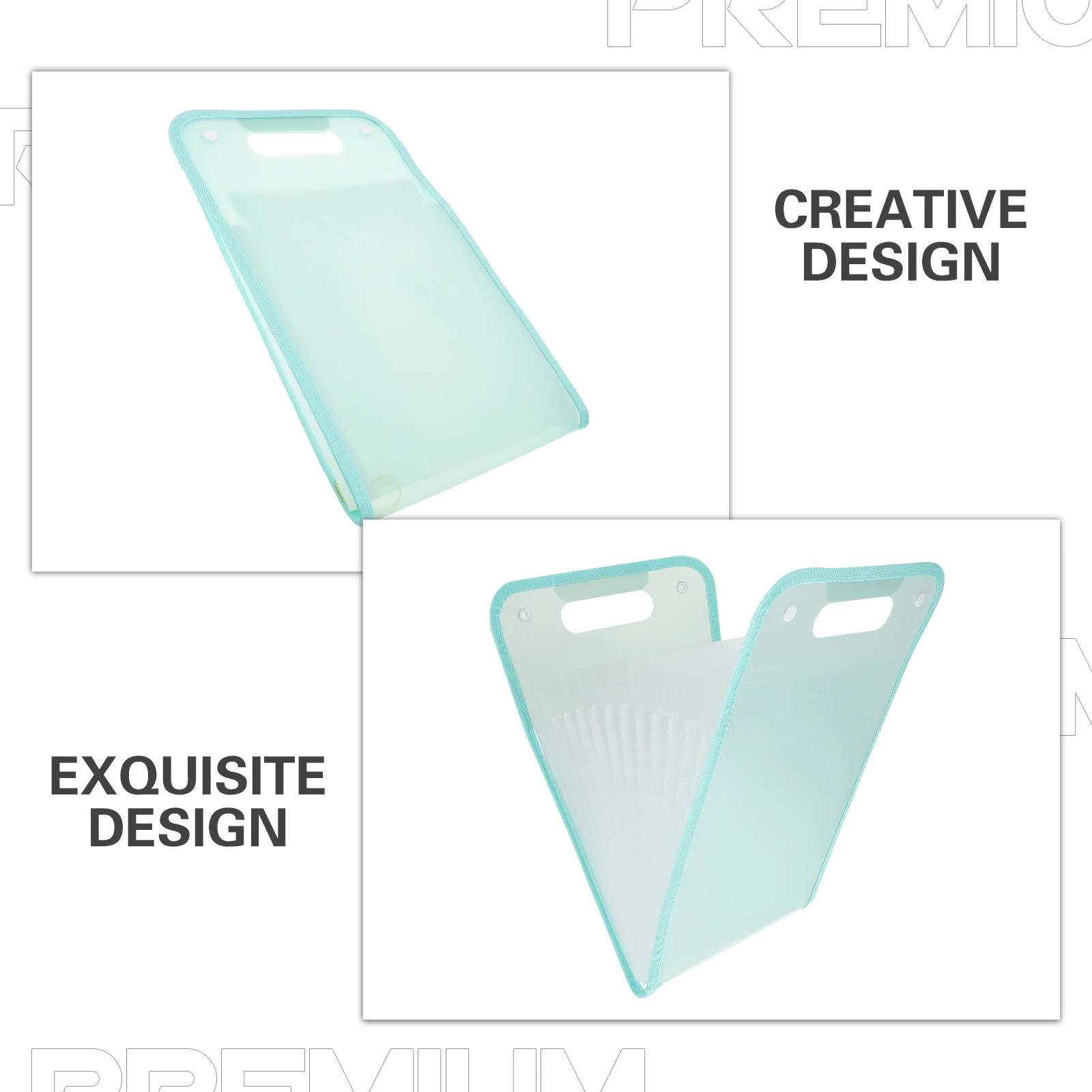 

Expanding File Folder Large Capacity Portable Multi Pocket A4 Paper Organizer Waterproof Document Storage Bag for Office School