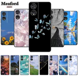 Painting Case For TCL 40 NxtPaper Luxury Soft Silicone Protective Phone Cover for TCL 50 SE Case TPU Funda Cartoon Floral Capa