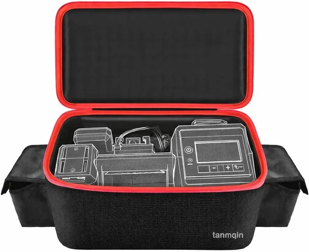 Air Compressor Bag Compatible with Milwaukee M18 Inflator 2848-20/2771-20, Air Pump Carrying Box for Tools Accessories Storage