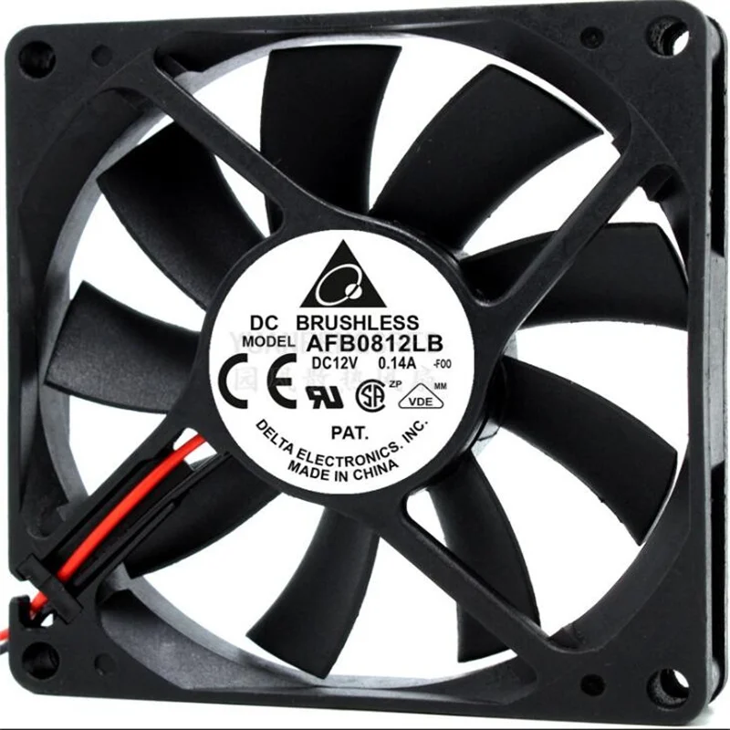 Original Delta AFB0812LB 8015 12V 0.14A 2 line heat sink fan