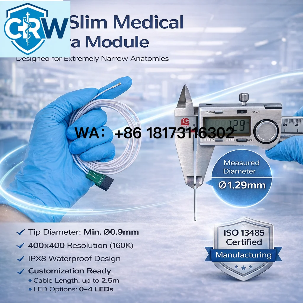 CRW Micro Inspection  System 1mm Ultra-Thin OCHTA10 with 400*400p Waterproof Borescope COMS
