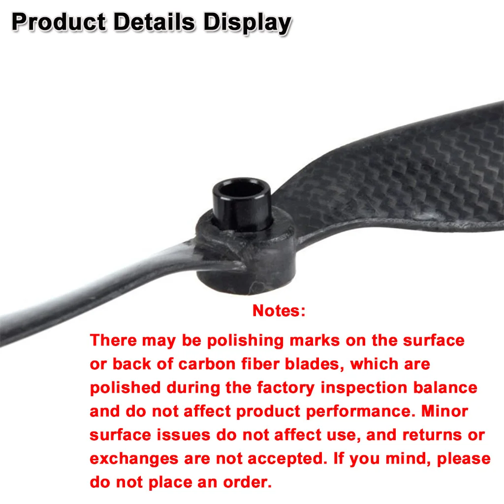 1Pcs Carbon Fiber Propeller CW Propeller For RC Fixed Wing Electric Plane Quadcopter Spare Parts 8045E 10x45 12x6 15x8 16x8 17x8