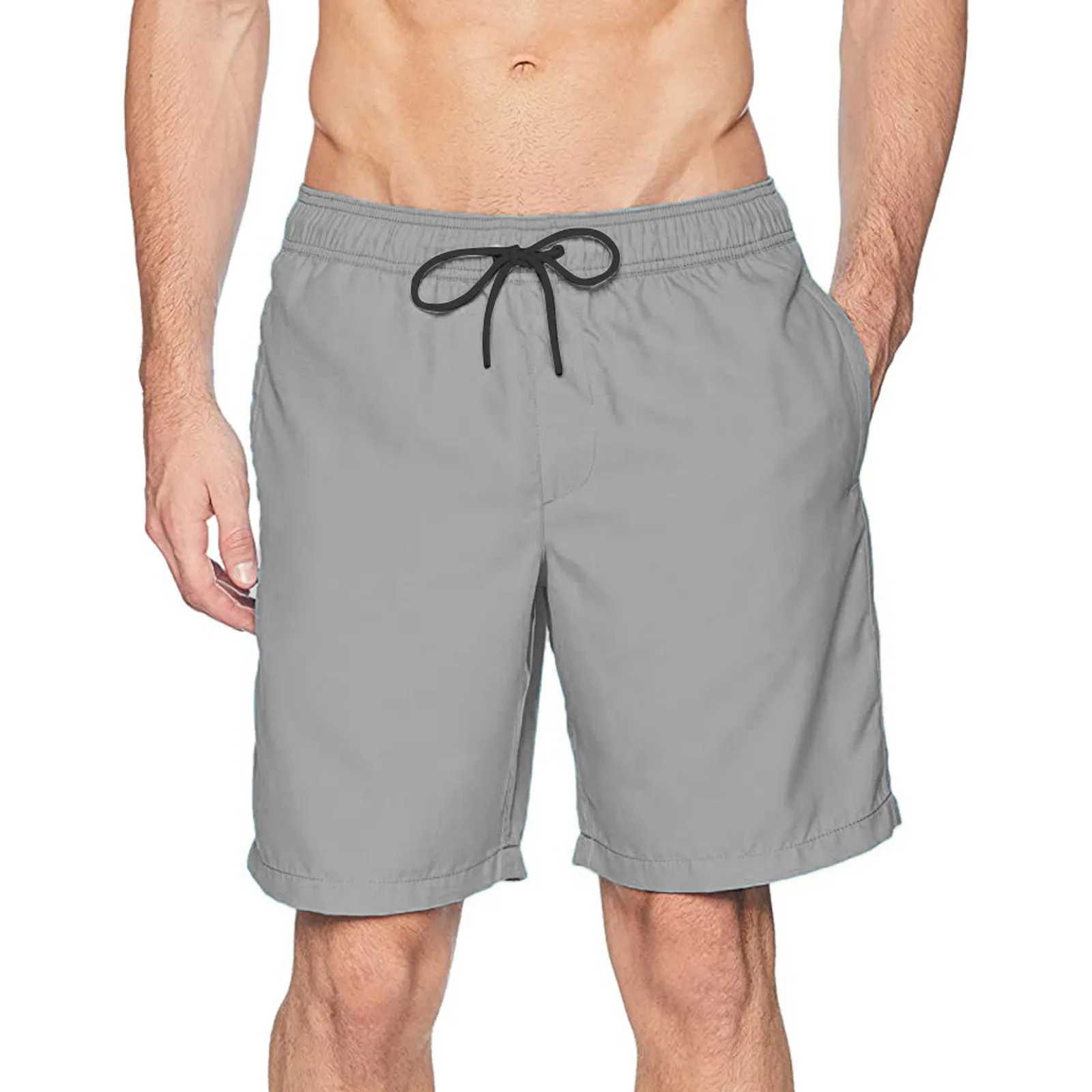 Fato de banho de secagem rápida masculino, roupa de banho curta, calções de ginástica, calção de praia, moda praia do verão, esportes antirrupção, surf, bermuda