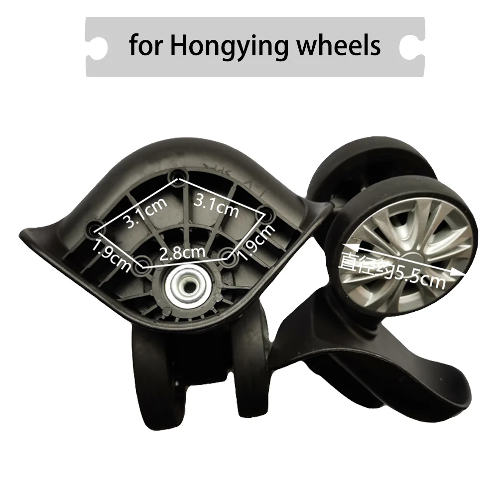 For Hongying L-Y Luggage wheel Replacement rod box Accessories Wheels Aluminum frame box universal wheel Leather box wheel