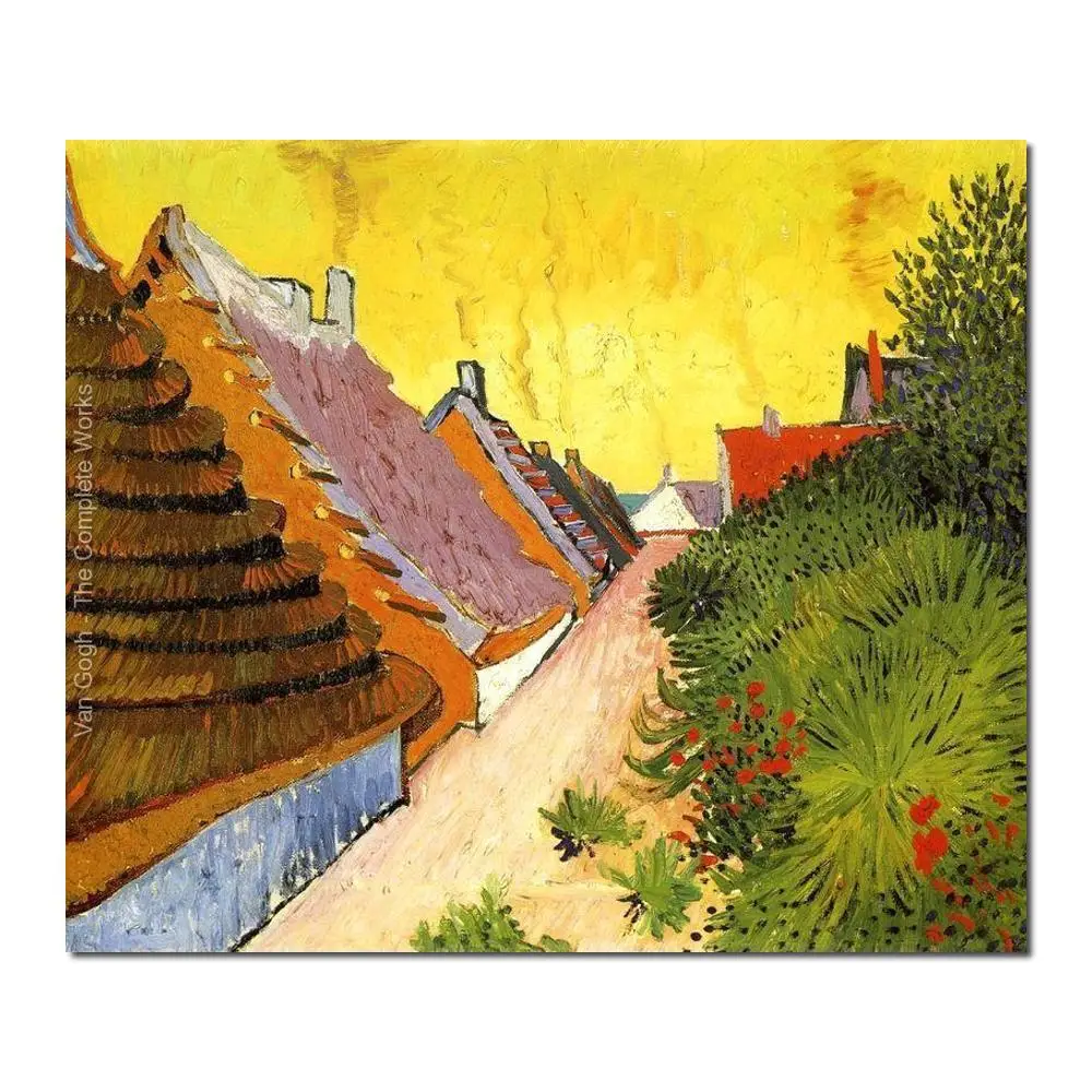 

Canvas Art Street in Saintes-maries Vincent Van Gogh Hand Painted Oil Paintings Reproduction Landscape Artwork High Quality Home