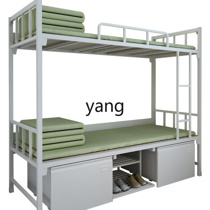 

CX High and Low Double Bed Thickened Steel Upper and Lower Bunk Unit Shift Folding Table and Chair