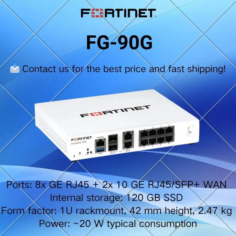 العلامة التجارية الجديدة Fortinet FG-90G FortiGate Firewall VPN IPS Router Enterprise Network Hardware مع ضمان لمدة سنة واحدة شحن سريع #5