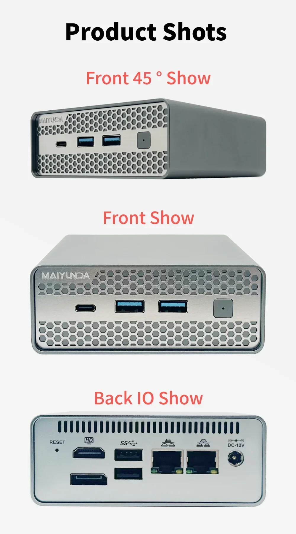 SZBOX M1S Intel N100/N150 MINI PC Windows 11 Pro DDR5 4800MHz 4*M