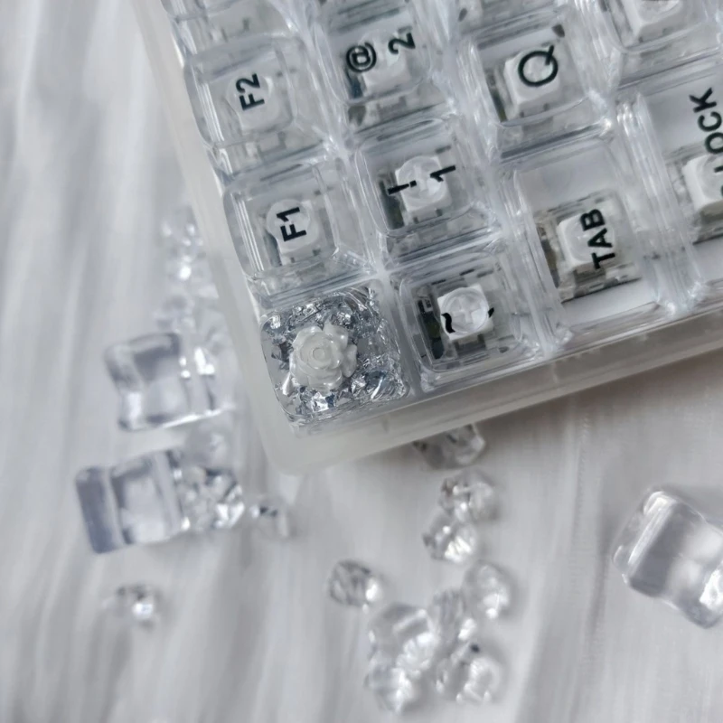 Mechanical Keyboards Keycaps OEM Camellias Resins Keycaps Customized Flower Pattern Key