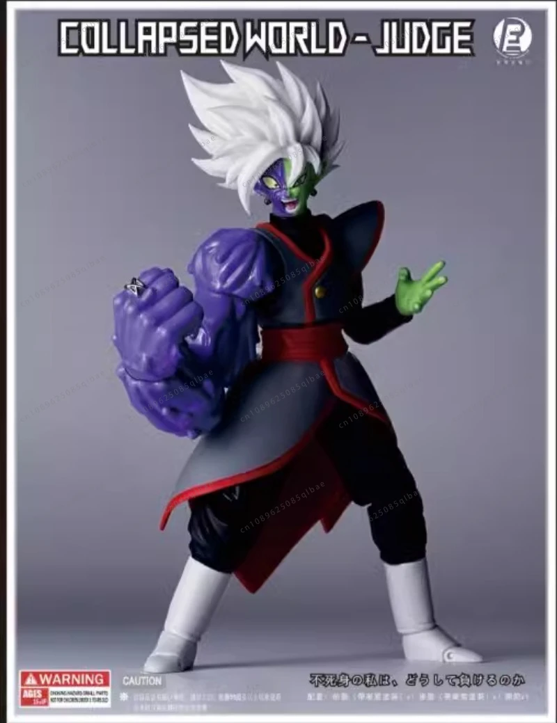 متوفر SHF RE التناسخ يوم القيامة الحكم الانصهار Zamasu الراتنج الشعر المتدفقة إكسسوارات الشعر حقيبة لعبة مجسمة جمع هدية