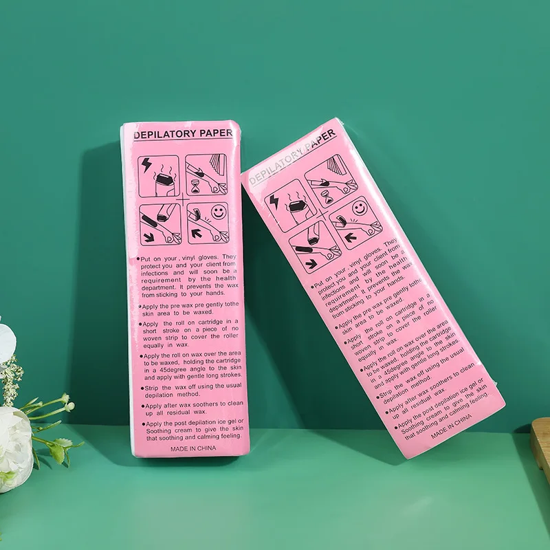 Wholesale 500/1000/2000PCS High Quality Nonwoven Body Cloth Hair Remove Wax Paper Rolls Hair Removal Epilator Wax Strip Paper 2#