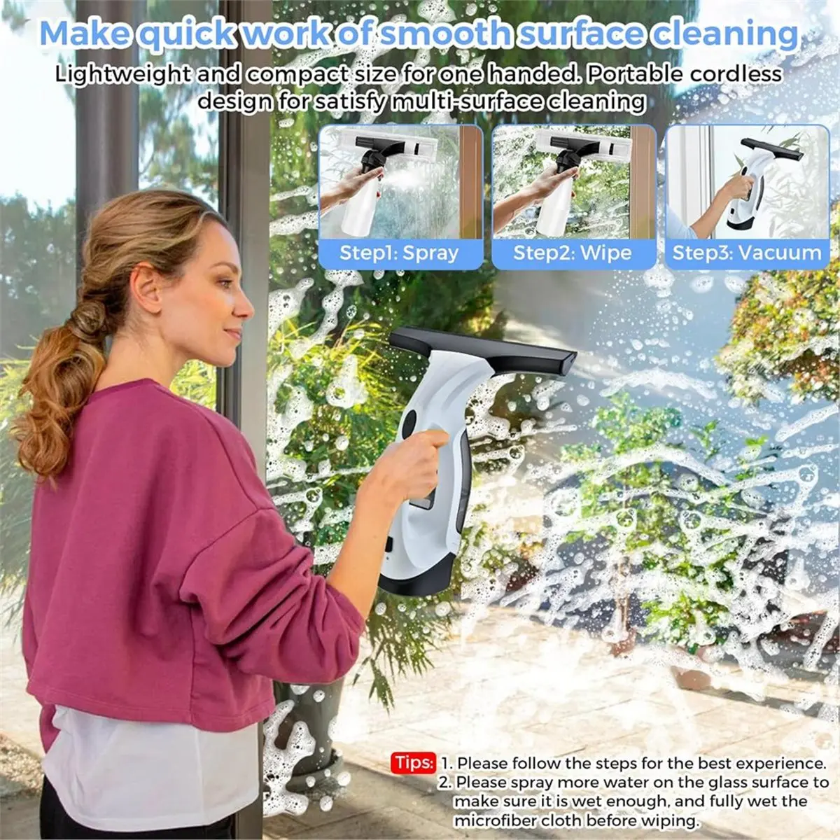 capable-cordless-window-vacuum-cleaner-window-cleaner-squeegee-tool-set-electric-windown-cleaning-tool-eu-plug