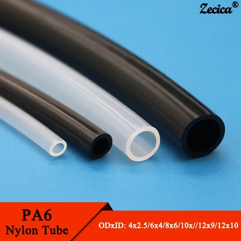 

2/5/10M High Pressure PA6 Nylon Tube Diameter 2.5 4 6 8 9 10 12 mm Pneumatic Air Compressor Smooth Rigid Polyamide Oil Pipe