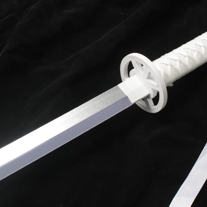 LED-gloeiend anime cosplay zwaard BLEACH Sode no Shirayuki Katana zwaard oplaadbaar oplichtend zwaard met standaard en riem