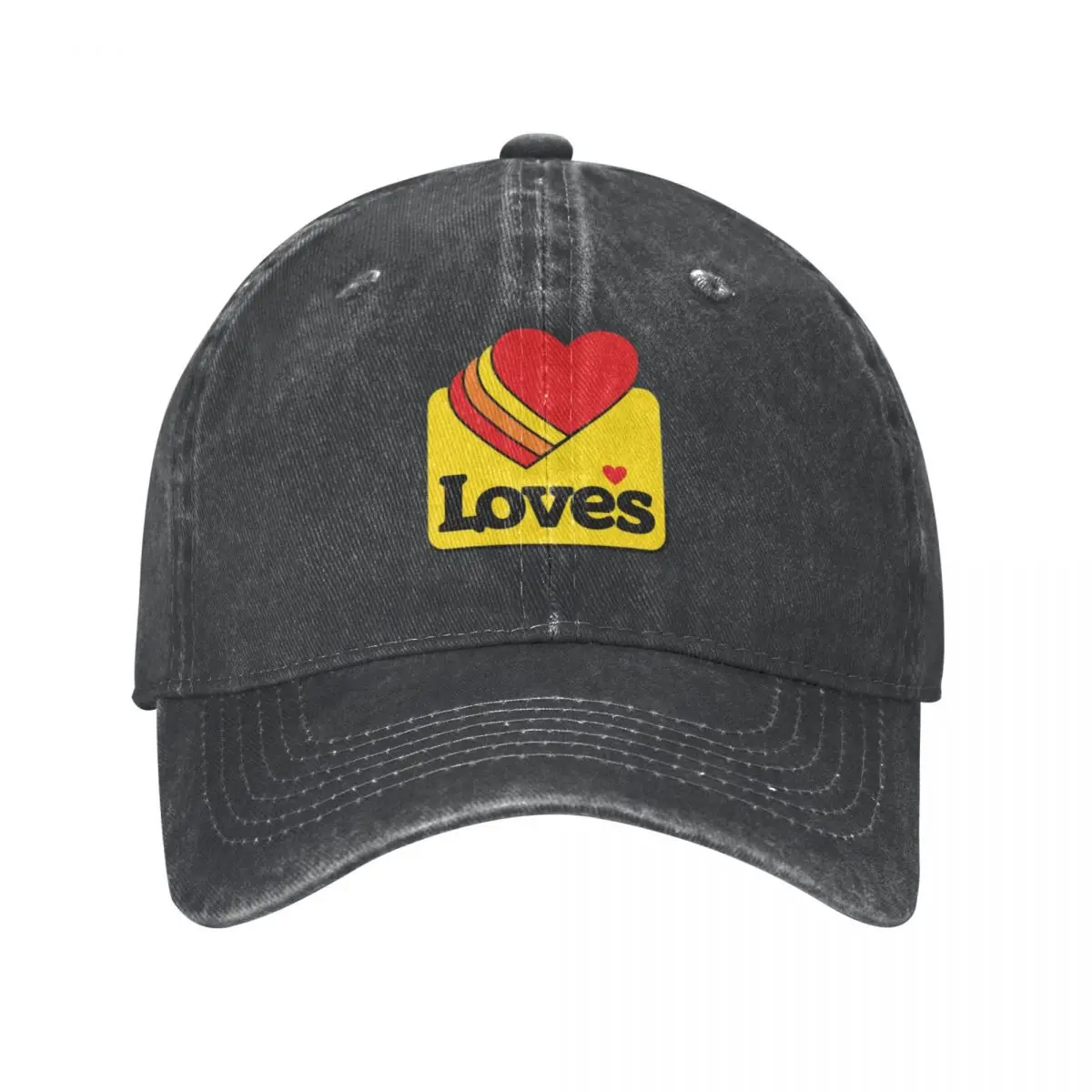 Loves Truck Stop Women Baseball Caps Fashion Denim Fabric Hats Outdoor Adjustable Casquette Hip Hop Baseball Cowboy Hat