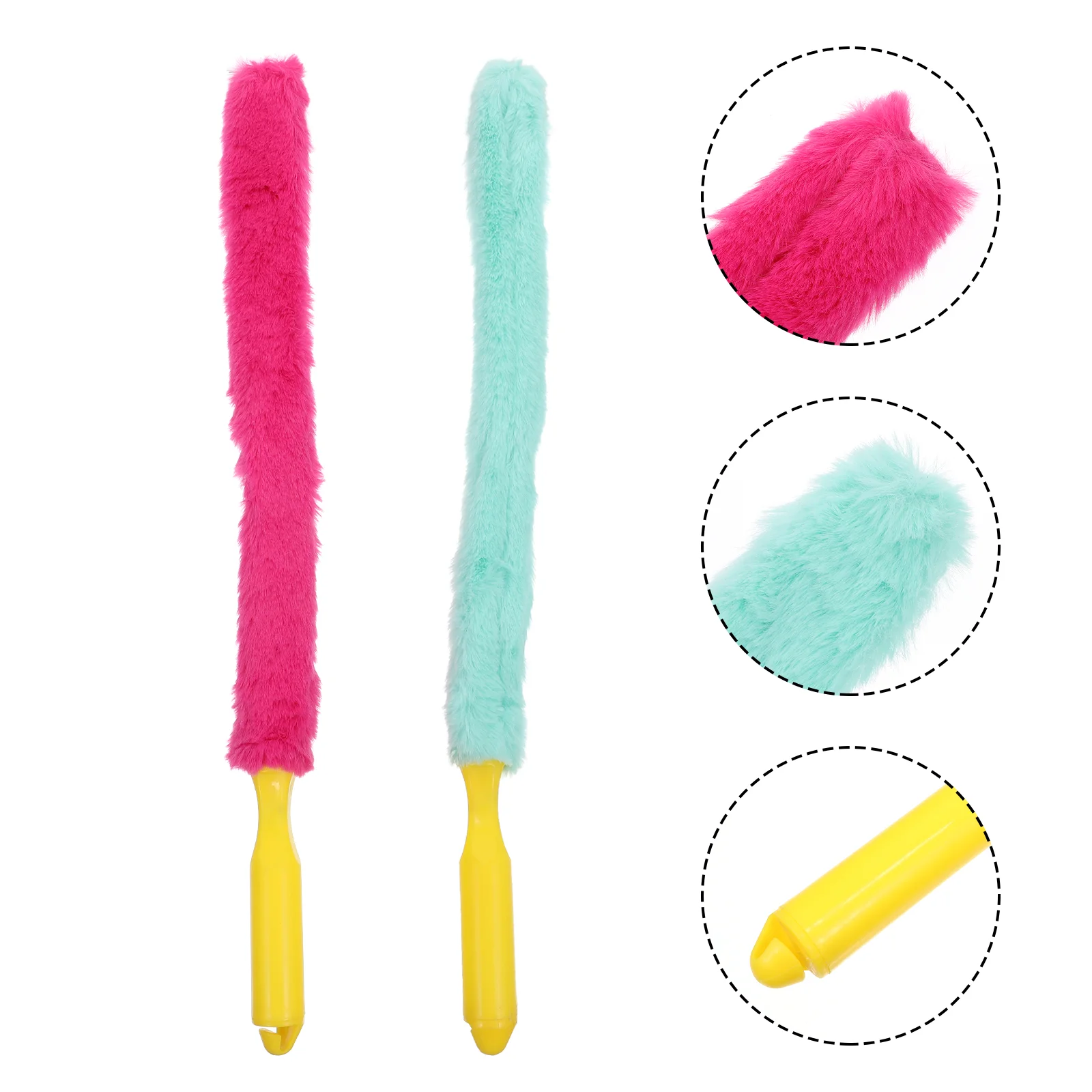 2 Pcs Cleaning Brush Accessories Supplies Instrument Tools Duster Delicate Plastic Musical Cleaners Fluff