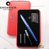 SHEAFFER-pluma estilográfica de 88G, barril de latón y Metal, botella de tinta, relleno de tinta, juego de regalo, pluma de caligrafía, papelería de escritura, suministros de oficina S