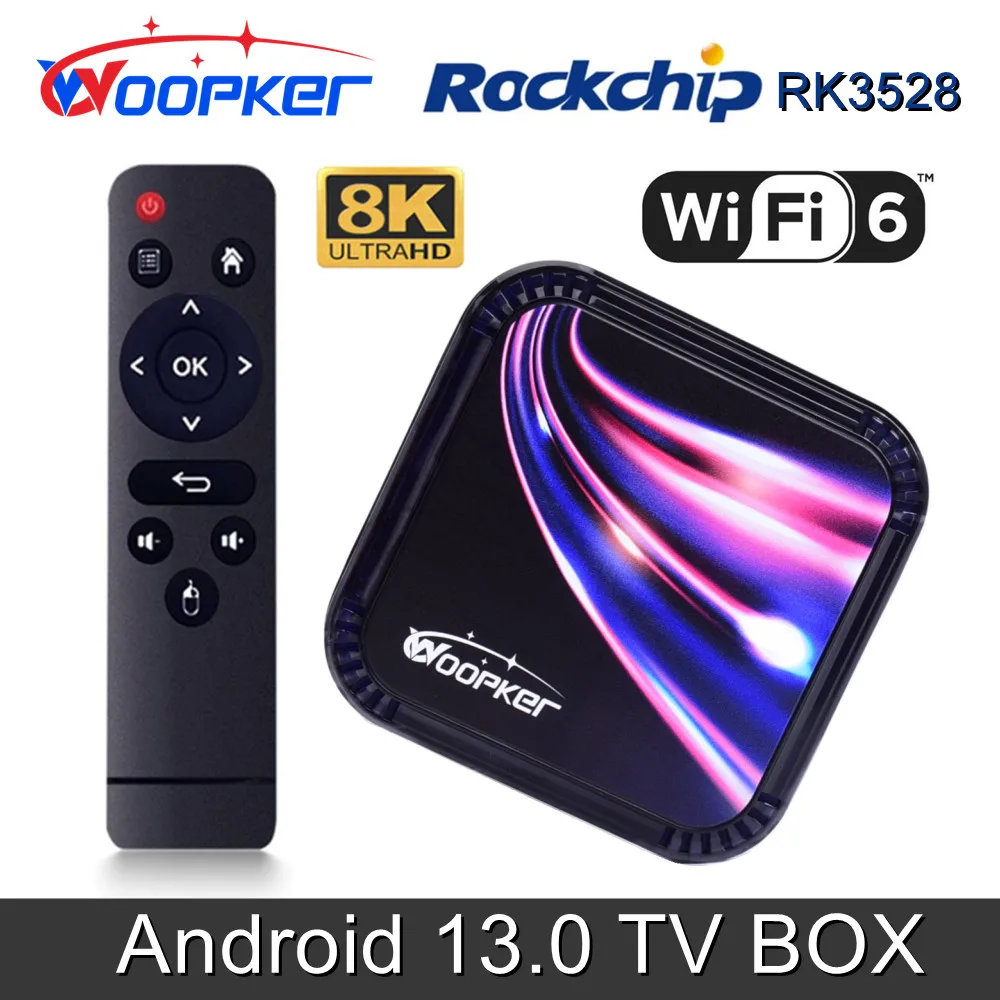 

ТВ-приставка Woopker K52, Android 13, Rockchip RK3528, 4 + 64/32 ГБ, 8K, BT5.0, 2 + 16 Гб