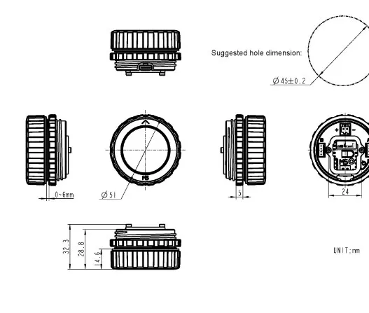 Controlador programable M5Stack M5Dial a través de tipo perilla, pantalla táctil Circular de 1,28 \