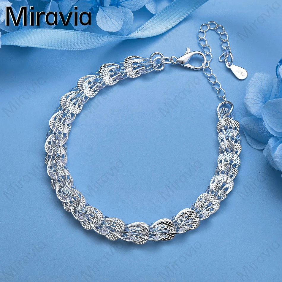 

Miravia 925 Sterling Silver Phoenix Tail Zircon Hollow Bracelet Cute Fashion Women Gift Jewelry