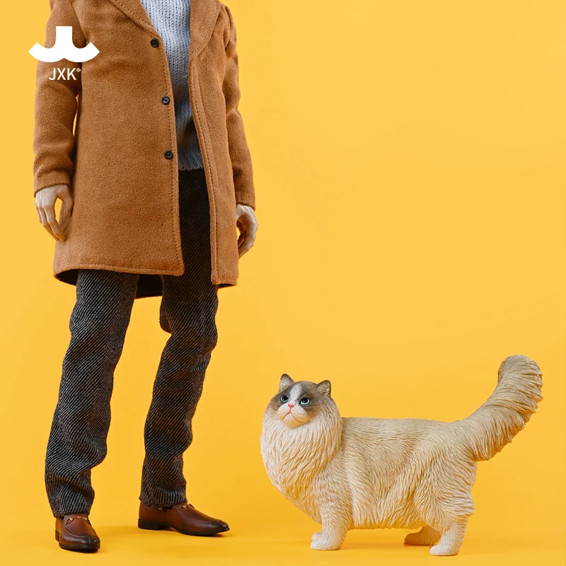 JXK JXK197 1/6 Scale Ragdoll Cat 2.0 Scene Accessories Static Animals Model Toy Fit 12'' Action Figures In Stock