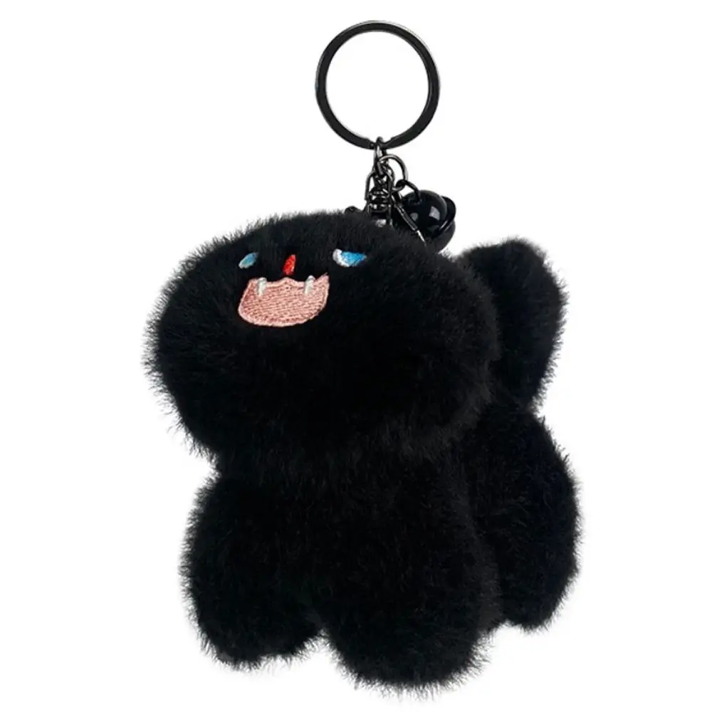 Saco pingente pompom bola gato pelúcia chaveiro decoração adorável gato boneca de pelúcia chaveiro dos desenhos animados recheado pelúcia pingente saco pingente