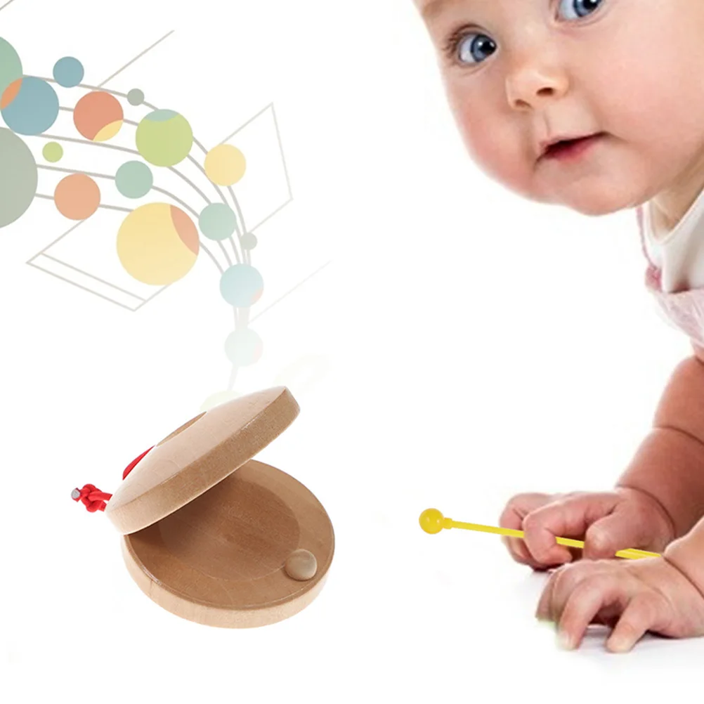 

6 Pcs Wood Castanets Finger Instruments DIY Toy Safe Portable Percussion Small Size Handheld Wooden Sound Board