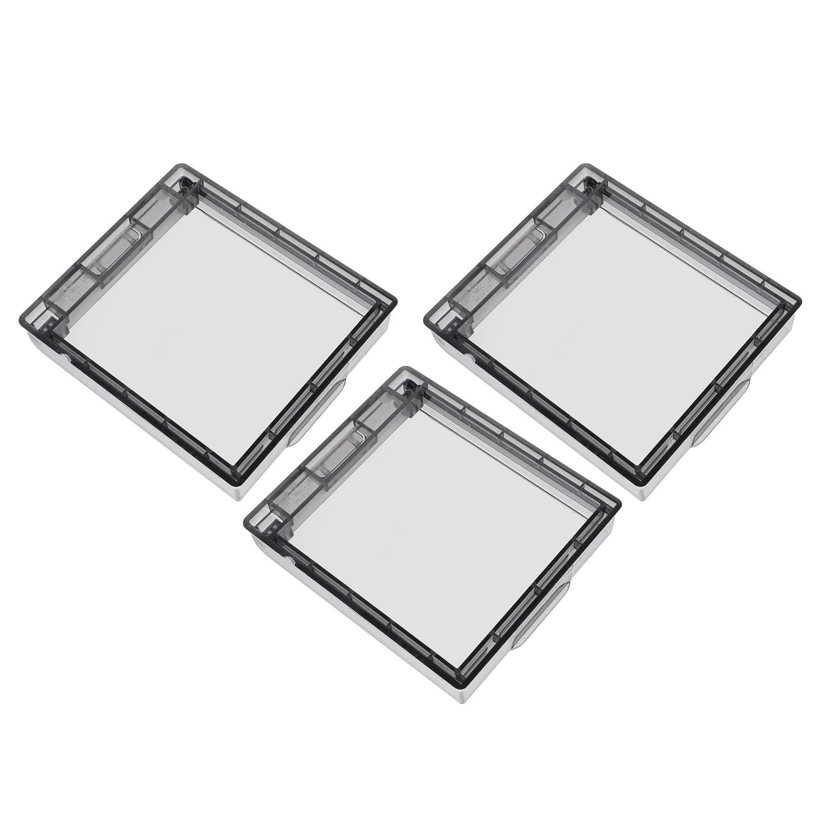 3Pcs Waterproof Socket Protector Light Guard Cover Safety Lock Proof Protective Shield for Kitchen Bedroom