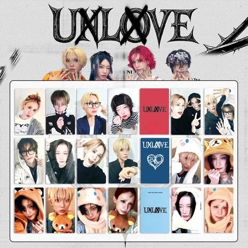 

Kpop XLOV UXLKVE Альбом Signature Lomo Card Двусторонняя печать Яркая пленка LOMO Card Wumuti Rui Hyun Haru Коллекция фанатов Подарок