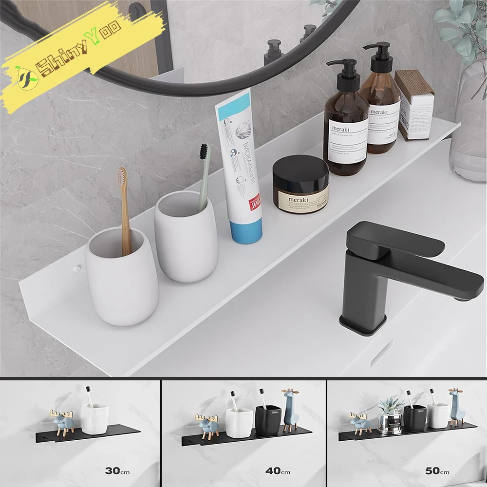 

Floating Shelves for Wall Storage, Bathroom Shelf, Display Shelves for Storage, Metal Floating Shelves Wall Shelf for Decorative