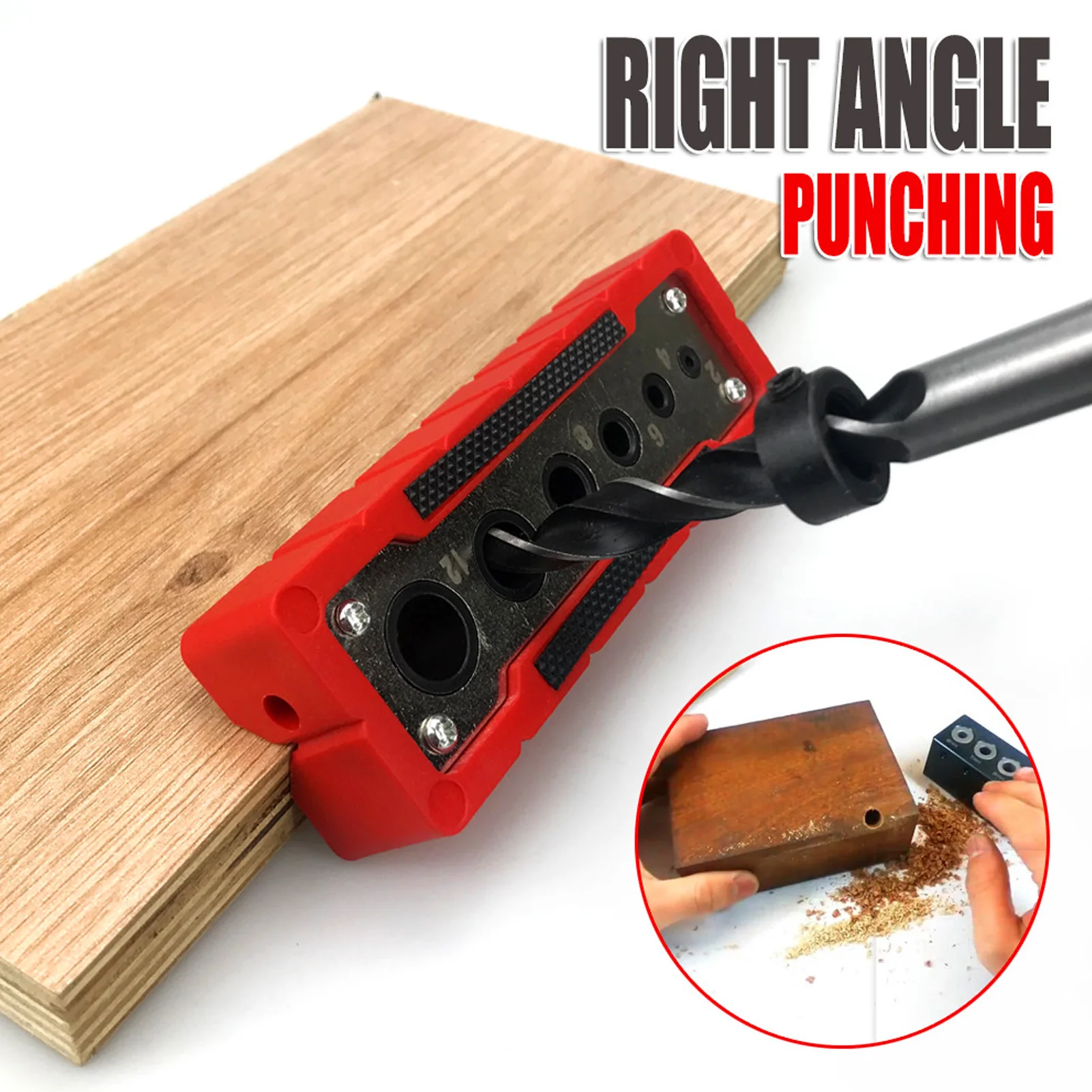 木工用ダボ穴ハンドヘルドドリル 2～12mm 木工用穴あけロケーター 木工用ダボ穴