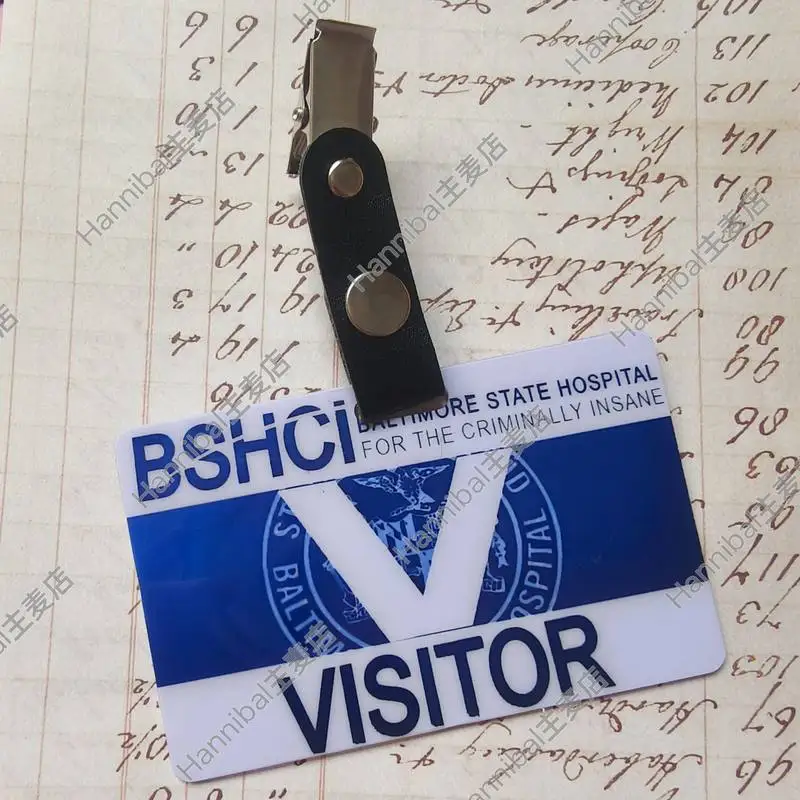 

Hannibal Hospital Visitor Id Badge Niche Durable Style Investigation Bureau Id Card Peripheral Decoration Collectible Gifts Acg