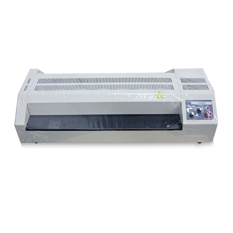 

FGK-650 A1 Size Hot And Cold Crystal Film Laminator Electric Silicone Roller Envlope Paper Laminator Machine
