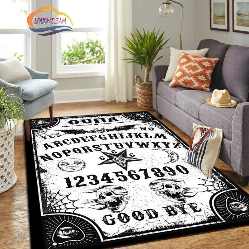 

Divination Carpet Witchcraft Rug Ouija Board with Hands Occultism Living Room Large Area Decorative Floor Non-slip Mat