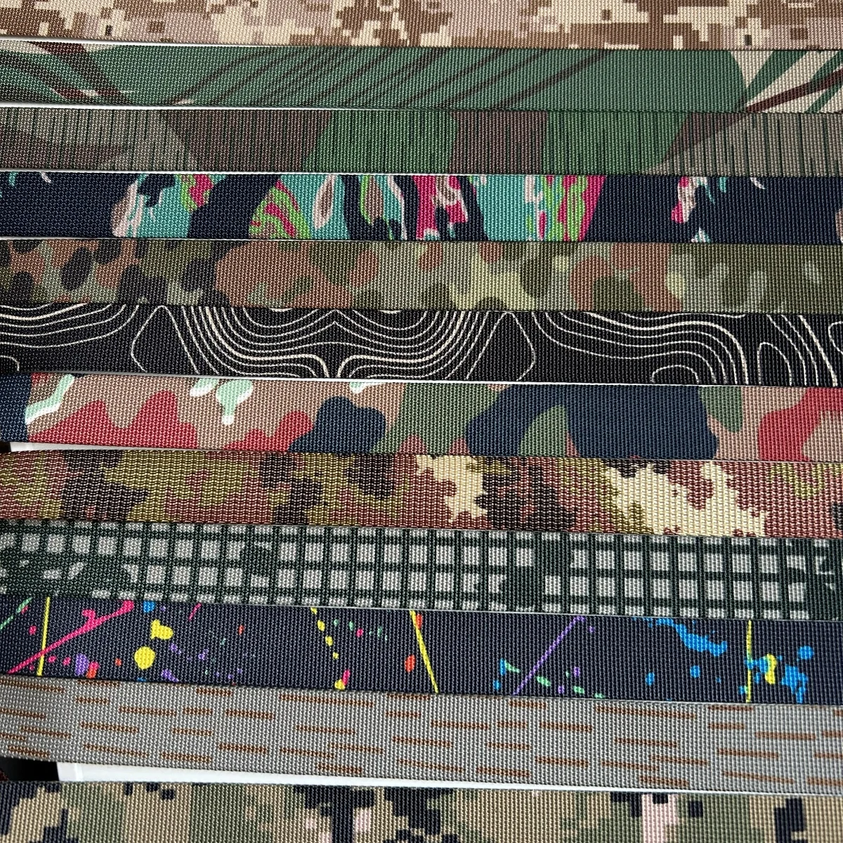 5 متر شريط النمر AOR1 AOR2 TAZ16 Flecktarn US4CES Mecixo Swamp AMCU حزام التمويه Rhodesian MCAP MCAD M70 M90 حزام