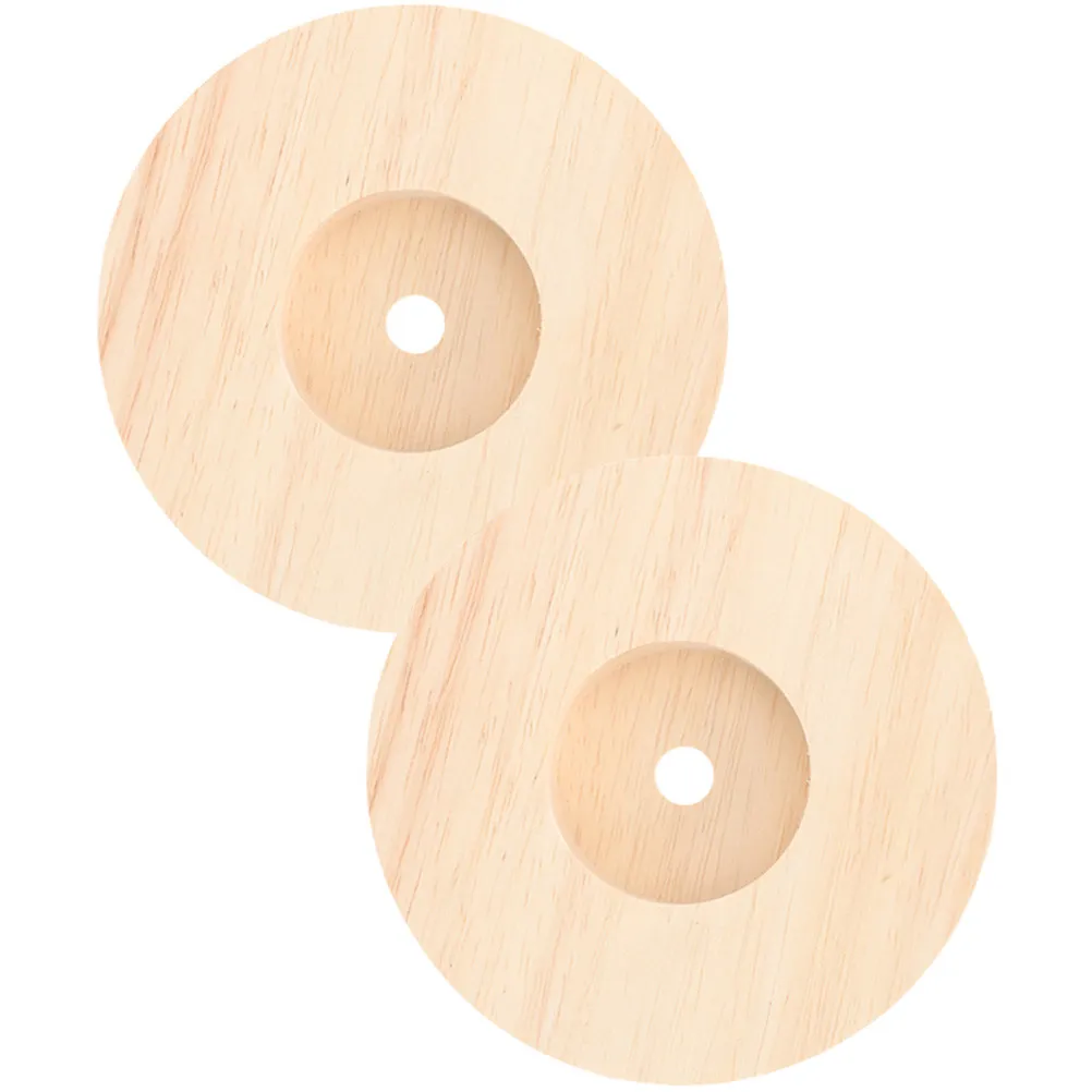 

2Pcs Solid Wood Lamp Bases Wooden Table Lamp Base Round Smooth Stand for Night Lamps Wedding Graduation Decor Light Wooden Base