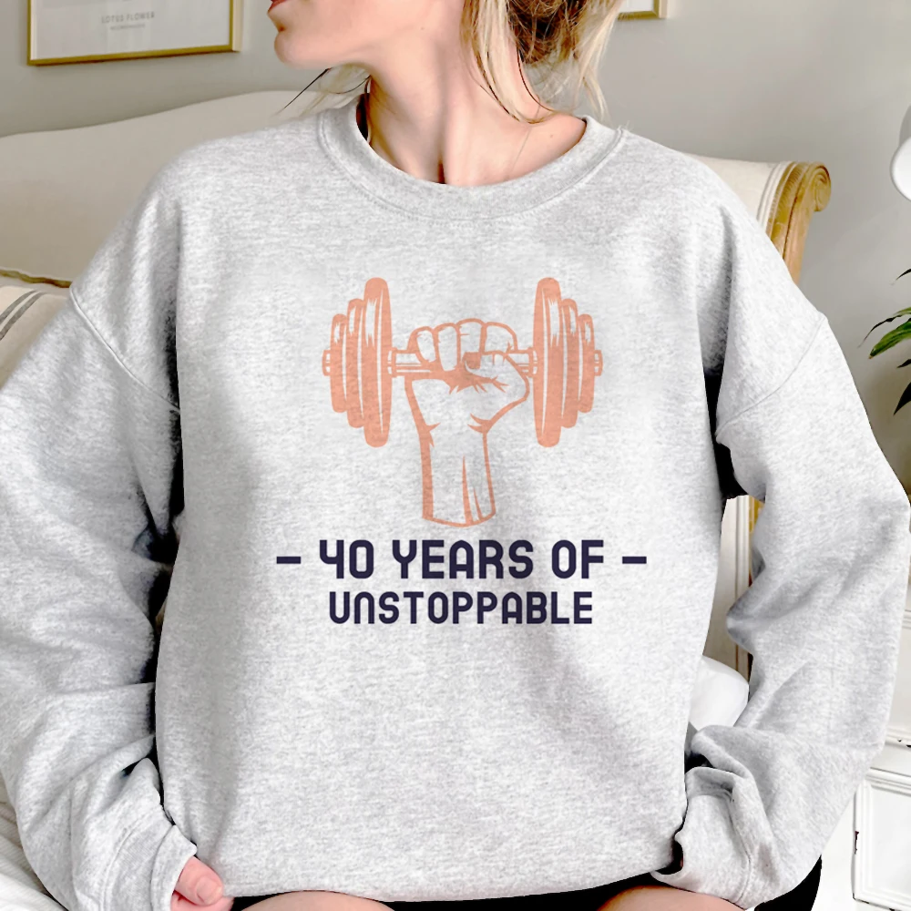 

40 Ans 40th Years Birthday hoodies women funny Kawaii y2k aesthetic 90s tracksuit female aesthetic Hooded Shirt