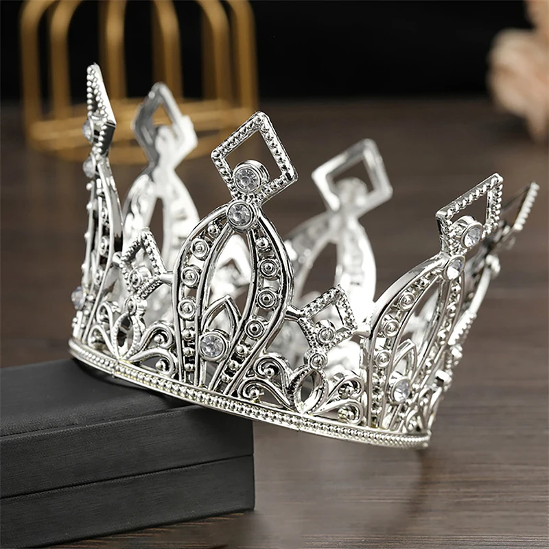 Bridal Wedding Tiaras Crystal Little Crown Brithday Cake Baking Decorative Head Jewelry Children's Small Diadem Hair Accessories