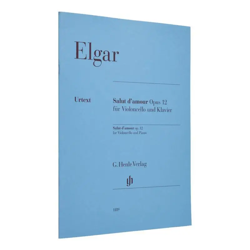 

HN1189 Elgar Salut Damour Op 12 F Vc A Pn MarshallLuck Rupert G Henle Verlag 9790201811895 Book