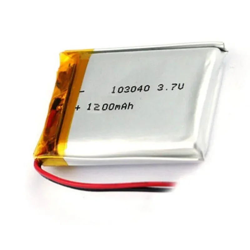 3.7V 1200mAh 103040 Lipo Polymer Lithium Rechargeable Li-ion Battery Cells For MP3 MP4 GPS PSP mobile video game PAD E-book