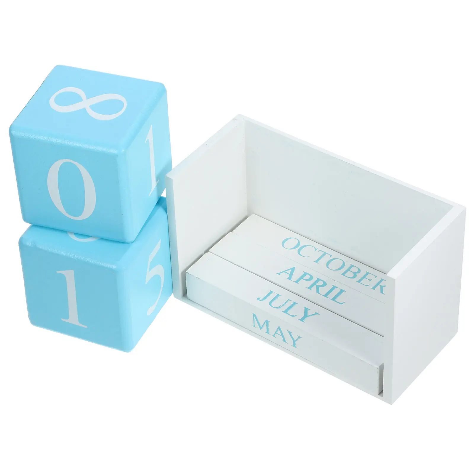 

Декоративный вечный настольный календарь из деревянных блоков с легко регулируемыми датами и месяцами, элегантный аксессуар для дома и офиса