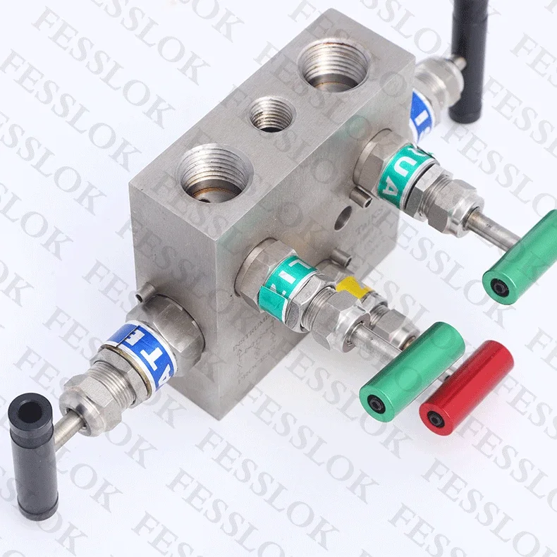 Stainless Steel Five Valve Group Internal Thread Integrated Five Valve Group