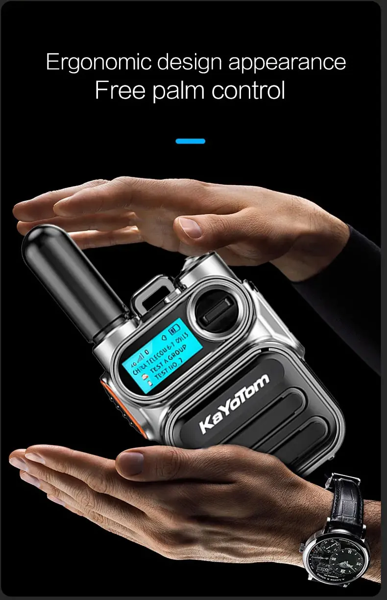 KaYoTom M11 4G LTE جهاز اتصال لاسلكي ذكي محمول مع 5000 كم Covera Global Covera POC SIM-Walkie Talkie